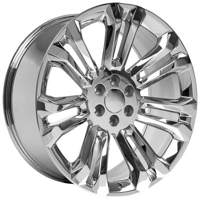 22x9 OE Replica Chevrolet Silverado CV43 Chrome 6x5.5/139.7 24mm 22x9 OE Replica Chevrolet Silverado CV43 Chrome 6x5.5/139.7 24mm