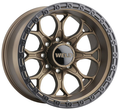 20x9 Weld Off-Road Ledge W106 Satin Bronze w/ Satin Black Lip (Rotary Forged) 8x180 0mm