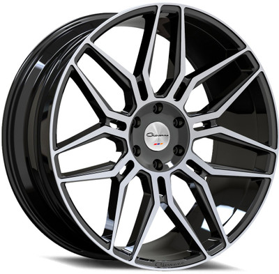 24x10 Giovanna Bogota Gloss Black w/ Machined Face 5x120 22mm 24x10 Giovanna Bogota Gloss Black w/ Machined Face 5x120 22mm