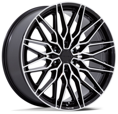 22X9.5 Niche Calabria 6 Gloss Black Machined NC278 6x5.5/139.7 19mm 22X9.5 Niche Calabria 6 Gloss Black Machined NC278 6x5.5/139.7 19mm