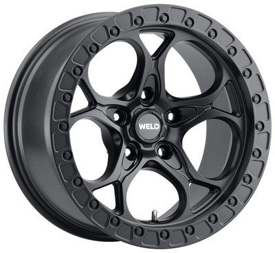 20x12 Weld Off-Road Ledge W108 Satin Black (Rotary Forged) (* May Require Trimming) 5x5/127 -44mm