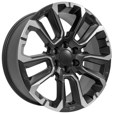22x9 OE Replica Chevrolet Suburban 1500 CV68 Satin Black Milled 6x5.5/139.7 28mm 22x9 OE Replica Chevrolet Suburban 1500 CV68 Satin Black Milled 6x5.5/139.7 28mm