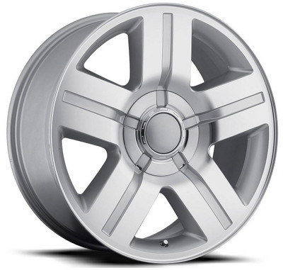 20x8.5 Chevrolet Texas Silverado Replica Wheel Silver Machined Face FR37 6x5.5/139.7 30mm