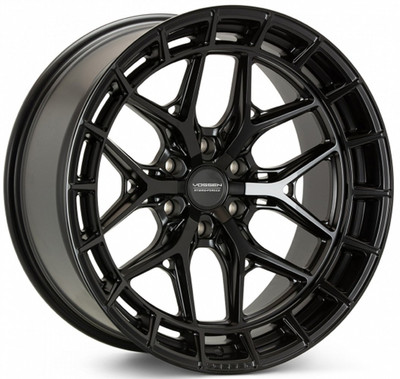22X10 Vossen HFX-1 Satin Black (Hybrid Forged) (Super Deep Concave) 6x135 -18mm