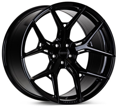 24X10 Vossen HF-5 Gloss Black (Hybrid Forged)  5x120 32mm