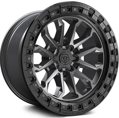 20x10 TIS Off-Road 556AB Satin Anthracite w/ Black Bead Ring 6x5.5/139.7 -20mm