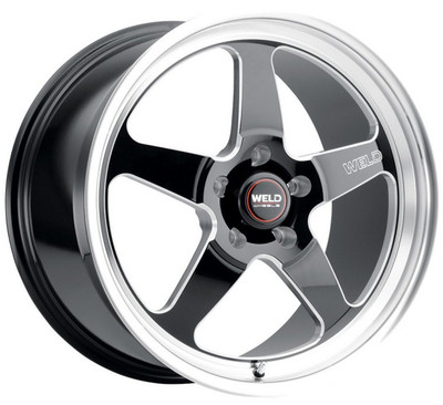 18x8.5 Weld Performance Ventura S104 Gloss Black Milled Machined (Rotary Formed) 5x4.5/114.3 38mm