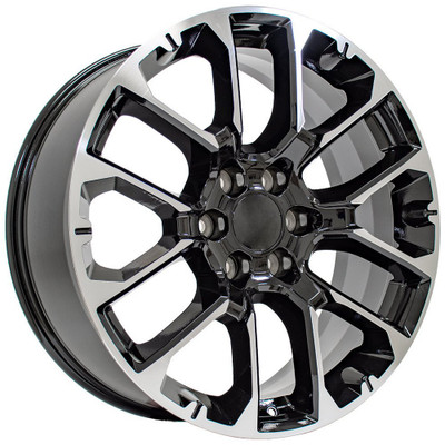 22x9 OE Replica Chevrolet Suburban 1500 CV67 Gloss Black Machined 6x5.5/139.7 28mm 22x9 OE Replica Chevrolet Suburban 1500 CV67 Gloss Black Machined 6x5.5/139.7 28mm