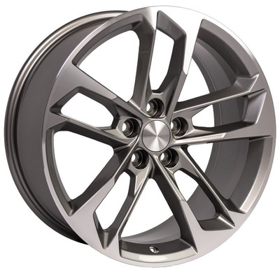 20x9.5 OE Replica Chevrolet Camaro CV29 Gunmetal Machined 5x120 39mm 20x9.5 OE Replica Chevrolet Camaro CV29 Gunmetal Machined 5x120 39mm