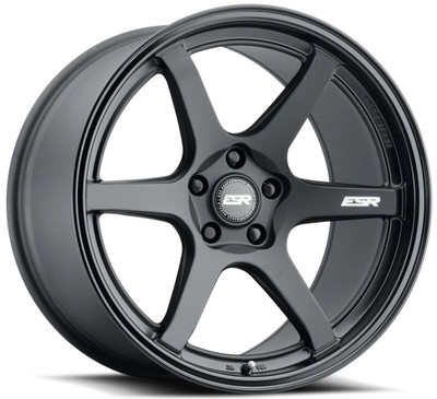 19x9.5 ESR AP6 Matte Black w/ Gloss Black Lip (Flow Form) 5x112 35mm 19x9.5 ESR AP6 Matte Black w/ Gloss Black Lip (Flow Form) 5x112 35mm