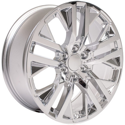 22x9 OE Replica GMC Sierra CV38 Chrome 6x5.5/139.7 28mm 22x9 OE Replica GMC Sierra CV38 Chrome 6x5.5/139.7 28mm