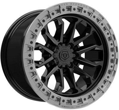 20x9 TIS Off-Road 556BA Satin Black w/ Anthracite Bead Ring 6x5.5/139.7 18mm 20x9 TIS Off-Road 556BA Satin Black w/ Anthracite Bead Ring 6x5.5/139.7 18mm