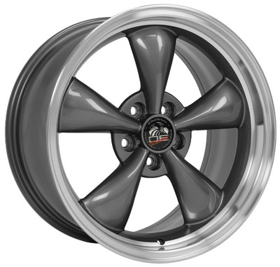 18x9 OE Replica Ford Mustang Bullitt FR01 Gunmetal w/ Machined Lip 5x4.5/114.3 24mm 18x9 OE Replica Ford Mustang Bullitt FR01 Gunmetal w/ Machined Lip 5x4.5/114.3 24mm