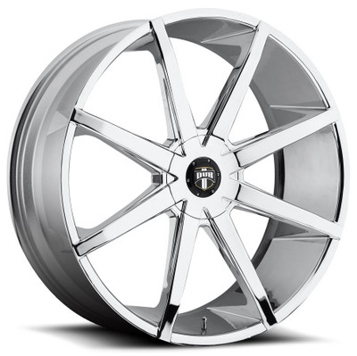 22x9.5 DUB Push Chrome S201 6x135 6x5.5/139.7 25mm