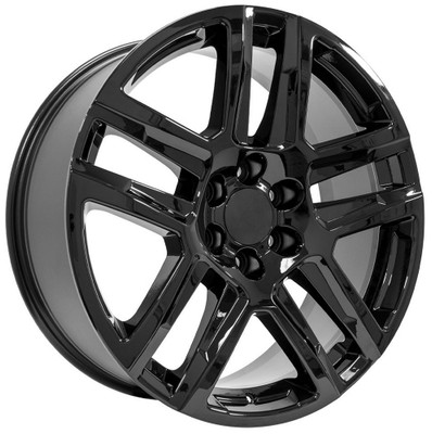 20x9 OE Replica Chevrolet Silverado 1500 CV63 Gloss Black 6x5.5/139.7 28mm 20x9 OE Replica Chevrolet Silverado 1500 CV63 Gloss Black 6x5.5/139.7 28mm
