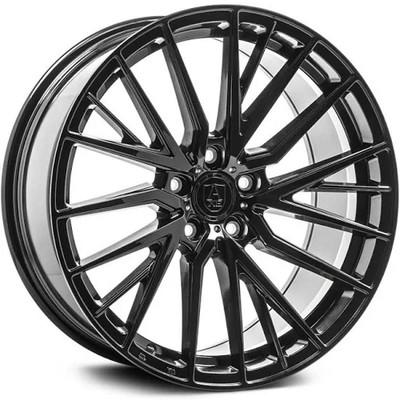 20x8.5 AXE EX40 Gloss Black 5x4.5/114.3 25mm (CUSTOM)