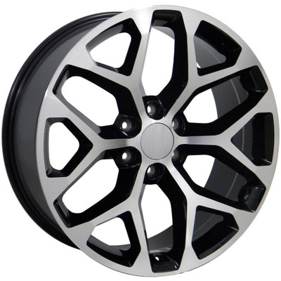 22x9 OE Replica Chevrolet Silverado CV98 Gloss Black Machined 6x5.5/139.7 24mm 22x9 OE Replica Chevrolet Silverado CV98 Gloss Black Machined 6x5.5/139.7 24mm