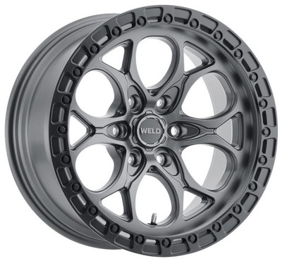 18x9 Weld Off-Road Ledge W107 Satin Gunmetal w/ Satin Black Lip (Rotary Forged) 6x135 0mm 18x9 Weld Off-Road Ledge W107 Satin Gunmetal w/ Satin Black Lip (Rotary Forged) 6x135 0mm
