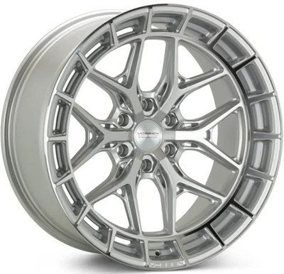 22X10 Vossen HFX-1 Silver Machined (Hybrid Forged) (Super Deep Concave) 8x180 -18mm