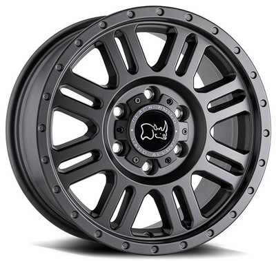 (Clearance - No Returns) 17x8 Black Rhino Yellowstone Matte Gunmetal 5x160 45mm