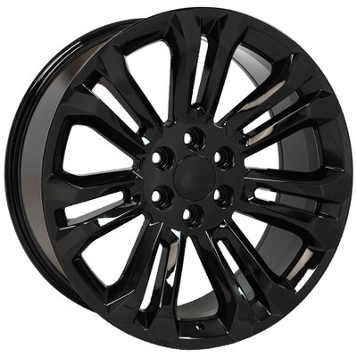 24x10 OE Replica Chevrolet Silverado CV43 Gloss Black 6x5.5/139.7 24mm 24x10 OE Replica Chevrolet Silverado CV43 Gloss Black 6x5.5/139.7 24mm