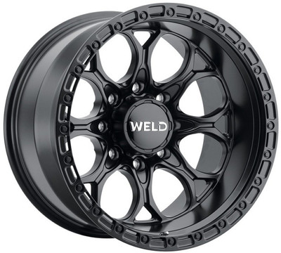 20x9 Weld Off-Road Ledge W108 Satin Black (Rotary Forged) 8x6.5/165 0mm