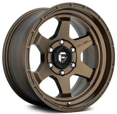 18x9 Fuel Off-Road Shok Matte Bronze D666 6x5.5/139.7 1mm 18x9 Fuel Off-Road Shok Matte Bronze D666 6x5.5/139.7 1mm