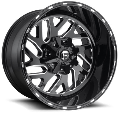 Fuel Off-Road Wheels 20X10 Fuel Off-Road Triton Black Milled D581 8x6.5/165 -18mm  Fuel Off-Road Wheels 20X10 Fuel Off-Road Triton Black Milled D581 8x6.5/165 -18mm
