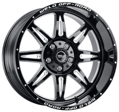 Weld Off-Road Wheels (Special Pricing) 20x10 Weld Off-Road Cheyenne W132 Gloss Black Milled (Rotary Forged) 8x180 -18mm 