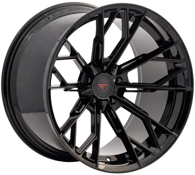 Ferrada Wheels 20x10 Ferrada Forge-8 FR11 Obsidian Black (Rotary Forged) 5x115 13mm 