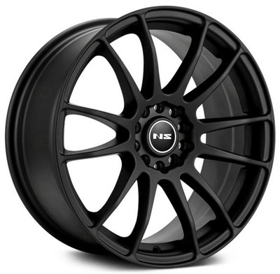 NS Wheels 17x7.5 NS NS1204 Matte Black 4x100 4x4.5/114.3 38mm NS Wheels 17x7.5 NS NS1204 Matte Black 4x100 4x4.5/114.3 38mm