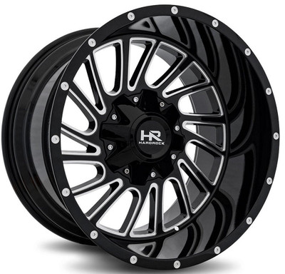 Hardrock Off-Road Wheels (Clearance - No Returns) 20x12 Hardrock Off-Road H708 Overdrive Gloss Black Milled (* May Require Trimming) 8x6.5/165 -51mm Hardrock Off-Road Wheels (Clearance - No Returns) 20x12 Hardrock Off-Road H708 Overdrive Gloss Black Milled (* May Require Trimming) 8x6.5/165 -51mm