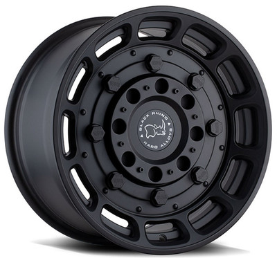 (Clearance) 17x8.5 Black Rhino Warthog Matte Black 6x135 0mm
