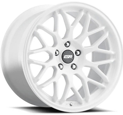 18x9.5 ESR AP1 Gloss White (Flow Form) 5x110 35mm (CUSTOM)