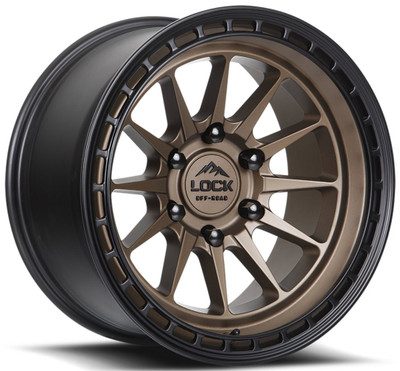 17x9 Lock Off-Road Baja Matte Bronze w/ Matte Black Ring 5x5/127 0mm 17x9 Lock Off-Road Baja Matte Bronze w/ Matte Black Ring 5x5/127 0mm