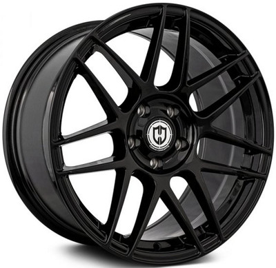 20x8.5 Curva Concepts CFF300 Gloss Black (Flow Forged) 5x4.25/108 38mm