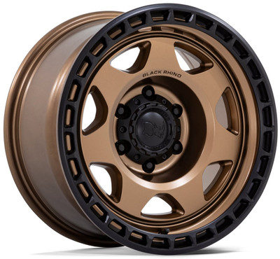 17X8.5 Black Rhino BR018 Voyager Matte Bronze w/ Matte Black Lip 5x5/127 0mm