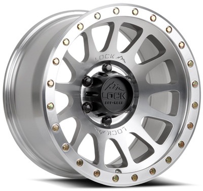 20x9 Lock Off-Road Yosemite Machine w/ Clear Coat 6x135 18mm