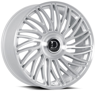 24x10 Dolce Luxury Sesto Gloss Silver Brushed 6x135 6x5.5/139.7 35mm