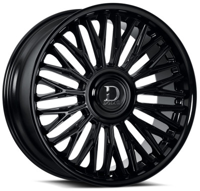 22x9.5 Dolce Luxury Lusso Gloss Black 18mm (CUSTOM)