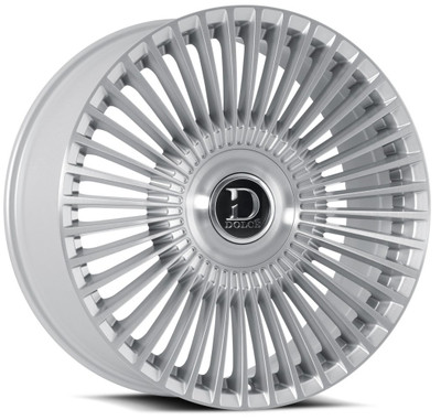 22x9.5 Dolce Luxury Trento Gloss Silver Brushed 6x135 6x5.5/139.7 35mm