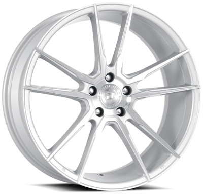 20x8.5 Dolce Performance Vain Gloss Silver Machined 5x120 28mm 20x8.5 Dolce Performance Vain Gloss Silver Machined 5x120 28mm