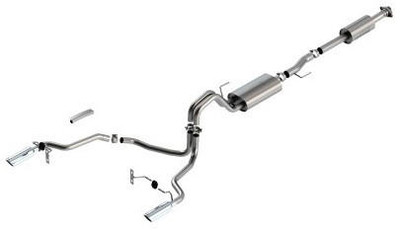 Borla Exhaust Borla F-150 2021 3.3L CC SB EC STB XL/XLT/Lariat/KR/Plnm/LTD 3/2.25 SRE Cat-Back S-Type Chrome Tips 140878  Borla Exhaust Borla F-150 2021 3.3L CC SB EC STB XL/XLT/Lariat/KR/Plnm/LTD 3/2.25 SRE Cat-Back S-Type Chrome Tips 140878