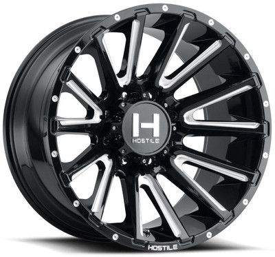 Hostile Wheels 20x10 Hostile H123 Typhoon Blade Cut 6x135 -19mm 