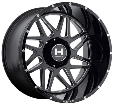 Hostile Wheels 20X9 Hostile H108 Sprocket Blade Cut (8 Lug)  8x180 0mm 
