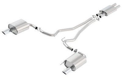 Borla Cat Back 15-17 Ford Mustang 3.7L V6 MT/AT 2.25in Pipe 4in Single Round Rolled Tips 140587 Borla Cat Back 15-17 Ford Mustang 3.7L V6 MT/AT 2.25in Pipe 4in Single Round Rolled Tips 140587
