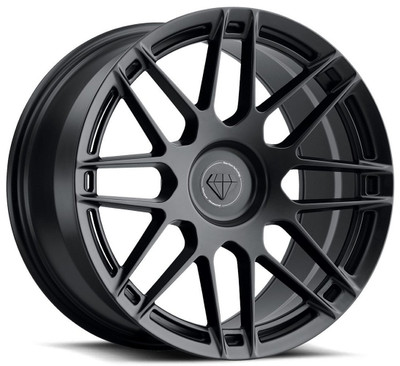 20x10 Blaque Diamond BD-F12 Satin Black (Flow Forged) 5x120 40mm