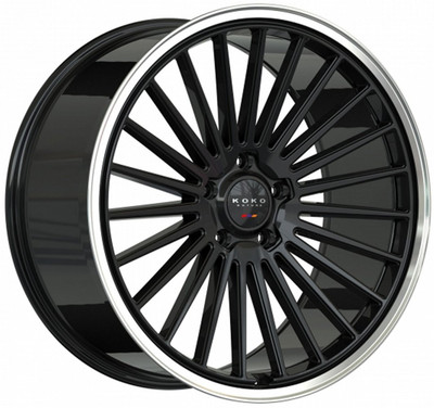 22X9.5 Koko Kuture Parlato Gloss Black w/ Polished Lip (Flow Formed) (CUSTOM) 22X9.5 Koko Kuture Parlato Gloss Black w/ Polished Lip (Flow Formed) (CUSTOM)