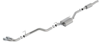 Borla 2020 Jeep Gladiator JT 3.6L V6 AWD ATAK Dual Side Catback w/ Chrome Tips 140813 Borla 2020 Jeep Gladiator JT 3.6L V6 AWD ATAK Dual Side Catback w/ Chrome Tips 140813
