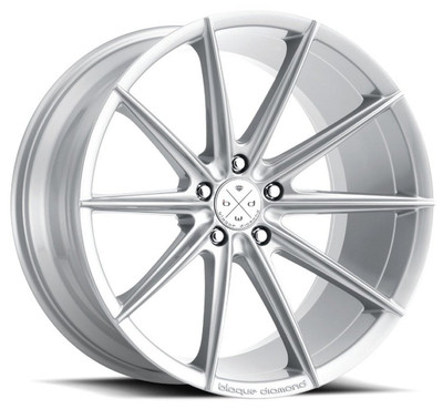 20x10 Blaque Diamond BD-11 Gloss Silver 5x4.5/114.3 20mm